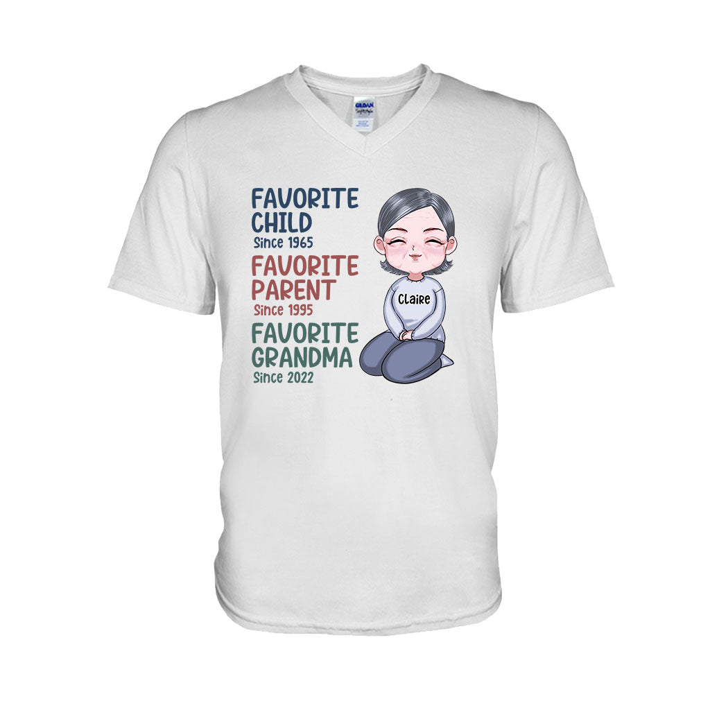 Mamie préférée depuis toujours - T-shirt et sweat à capuche personnalisés « Mamie préférée »