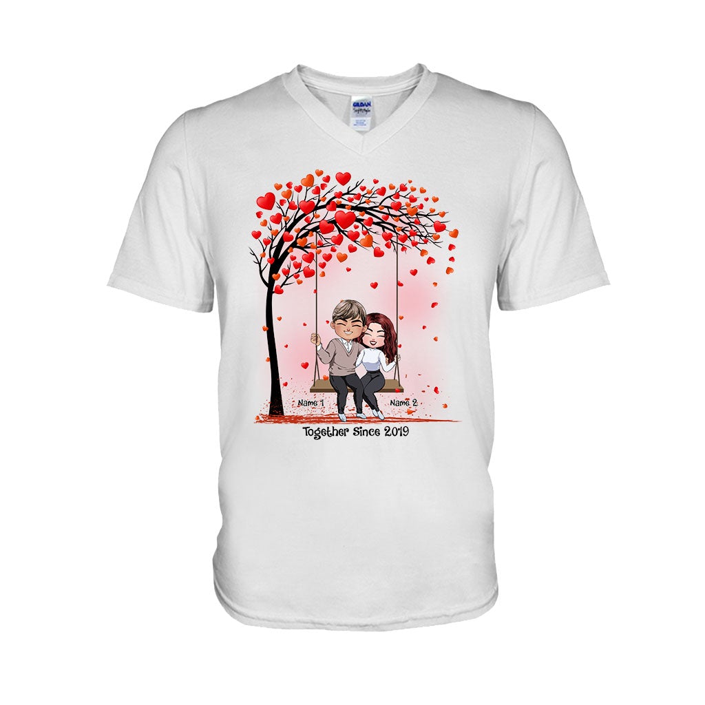 Ensemble - T-shirt et sweat à capuche personnalisés pour couples