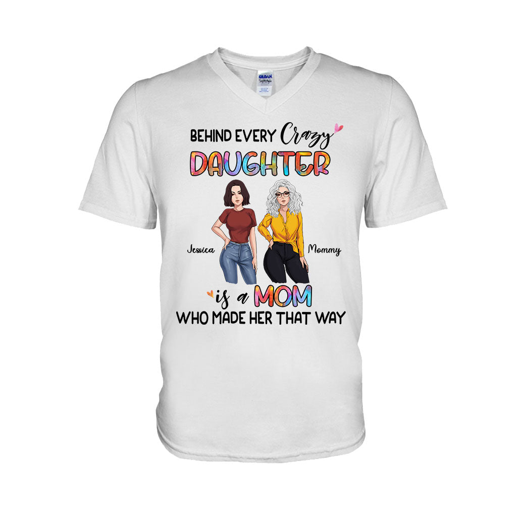 Derrière chaque fille - T-shirt et sweat à capuche personnalisés pour la fête des mères