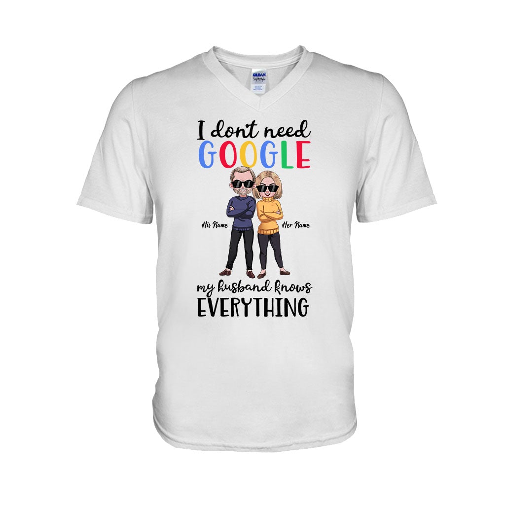 Je n'ai pas besoin de Google - T-shirt et sweat à capuche personnalisés pour couples