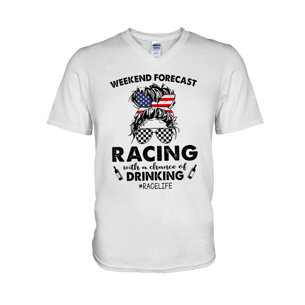 Weekend Forecast  - Racing T-shirt And Hoodie 082021