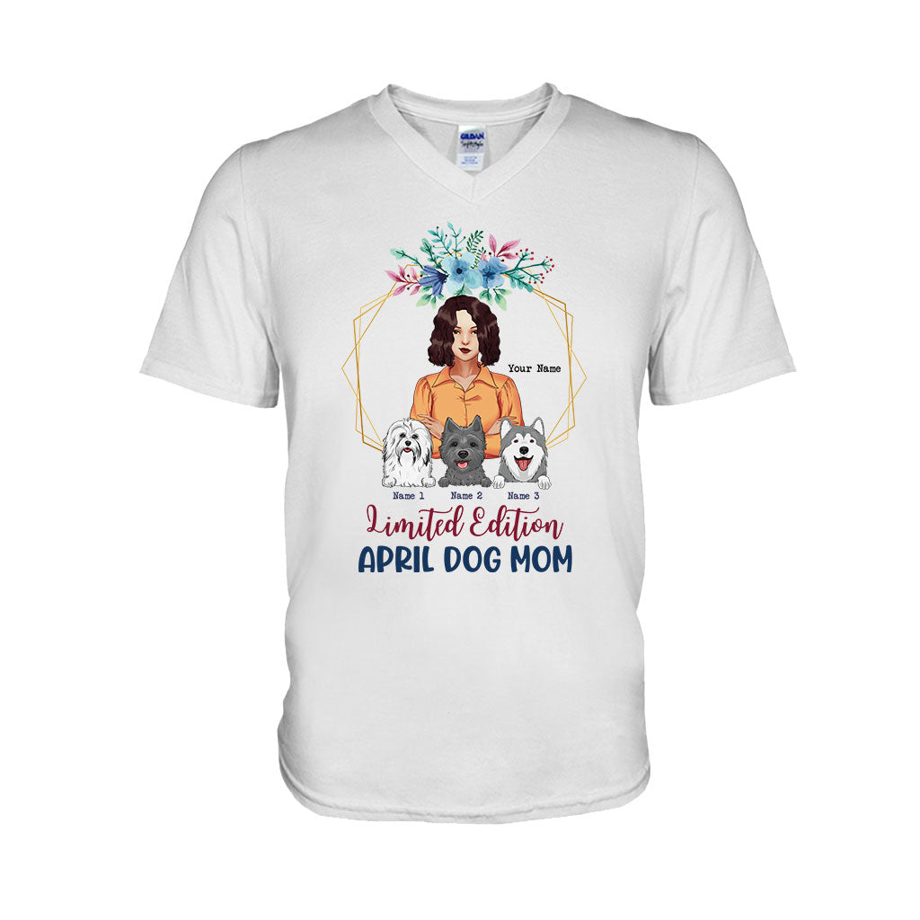 Édition limitée « Maman de chien d'avril » - T-shirt et sweat à capuche personnalisés pour la fête des mères