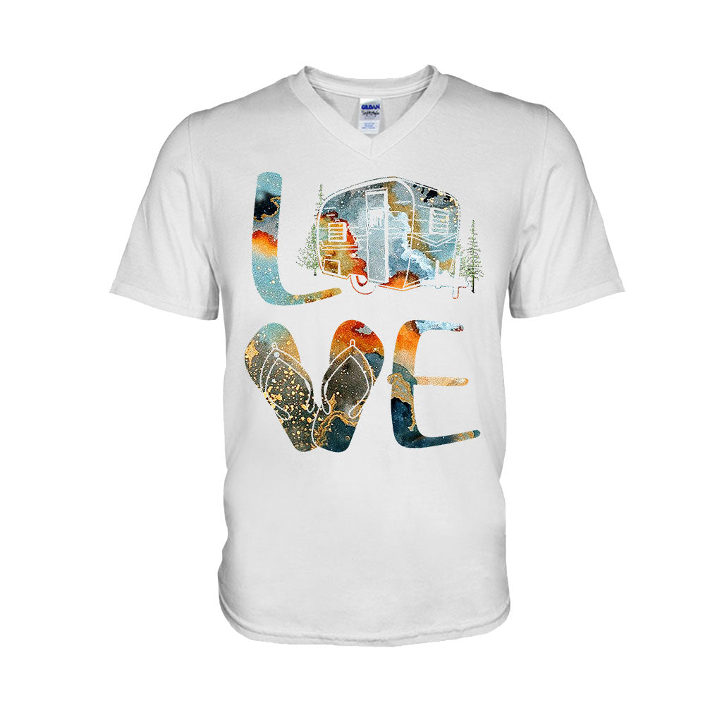 Love - Camping T-shirt and Hoodie 112021