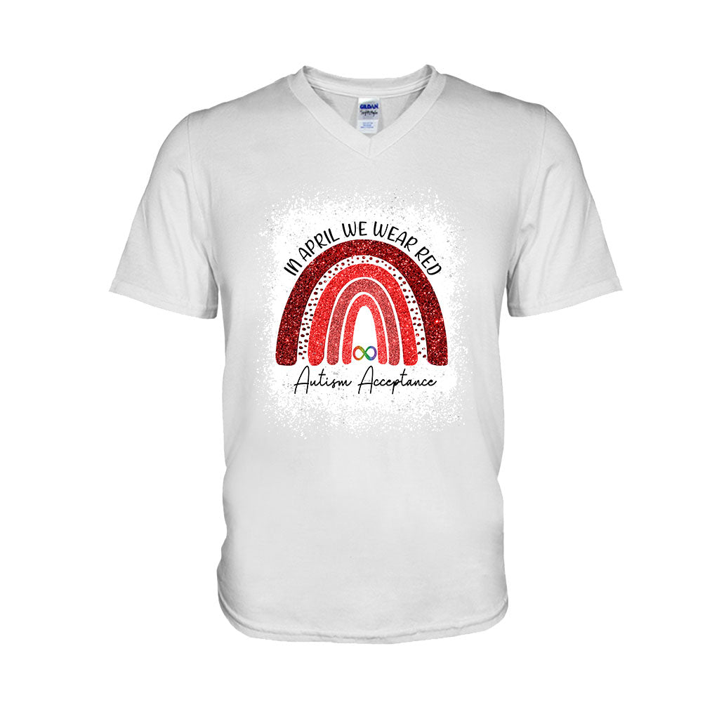 En avril, on porte du rouge - T-shirt et sweat à capuche pour la sensibilisation à l'autisme 1121