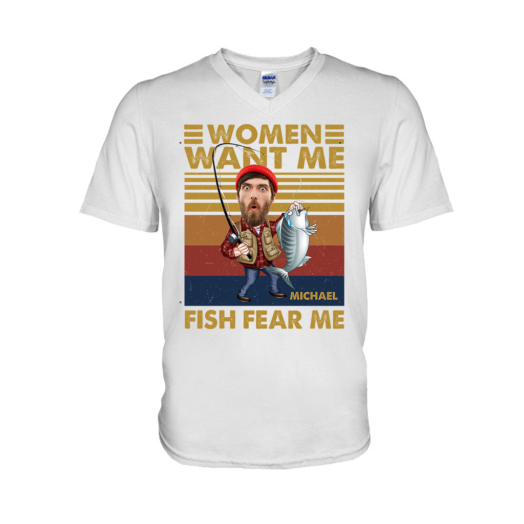 Les femmes me désirent, les poissons me craignent - T-shirt et sweat à capuche de pêche personnalisés