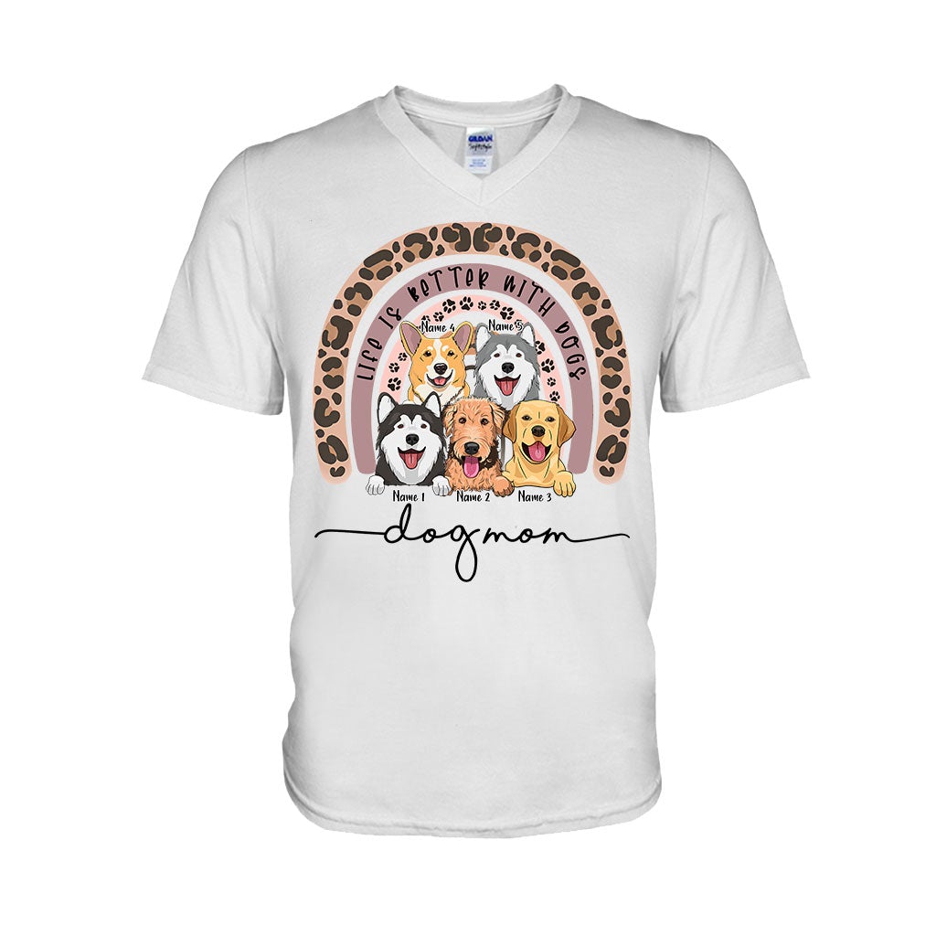 Dog Mom - Personalized Dog T-shirt and Hoodie