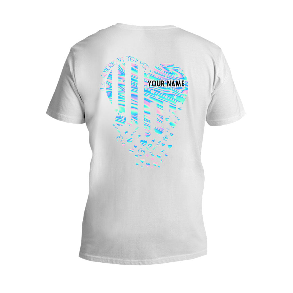 Professeur fier - T-shirt et sweat à capuche personnalisés pour la fête de l'indépendance