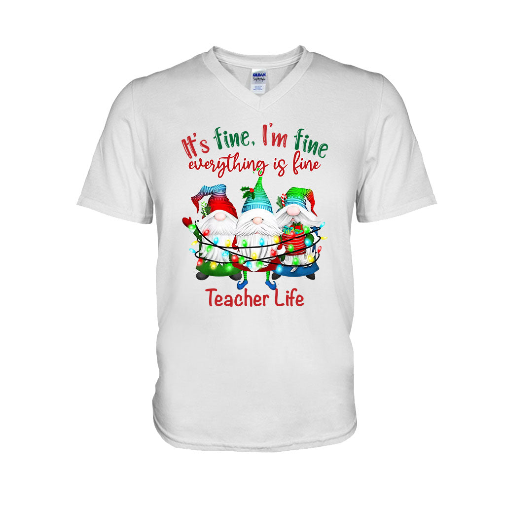 Tout va bien, je vais bien, tout va bien - T-shirt et sweat à capuche personnalisés pour enseignants