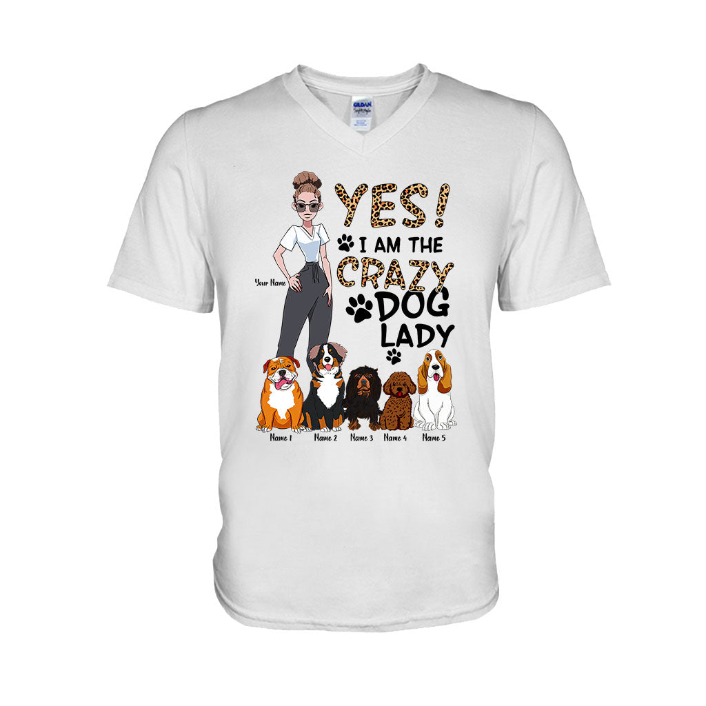 Oui, je suis la folle aux chiens - T-shirt et sweat à capuche personnalisés pour chiens