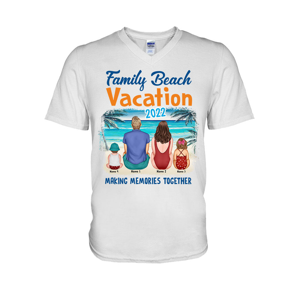 Vacances en famille à la plage - T-shirt et sweat à capuche personnalisés pour les amoureux de la mer