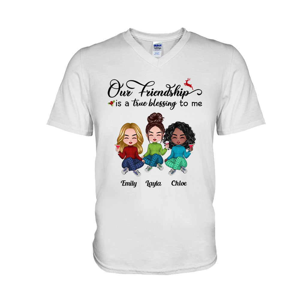 Our Friendship - Personalized Bestie T-shirt and Hoodie