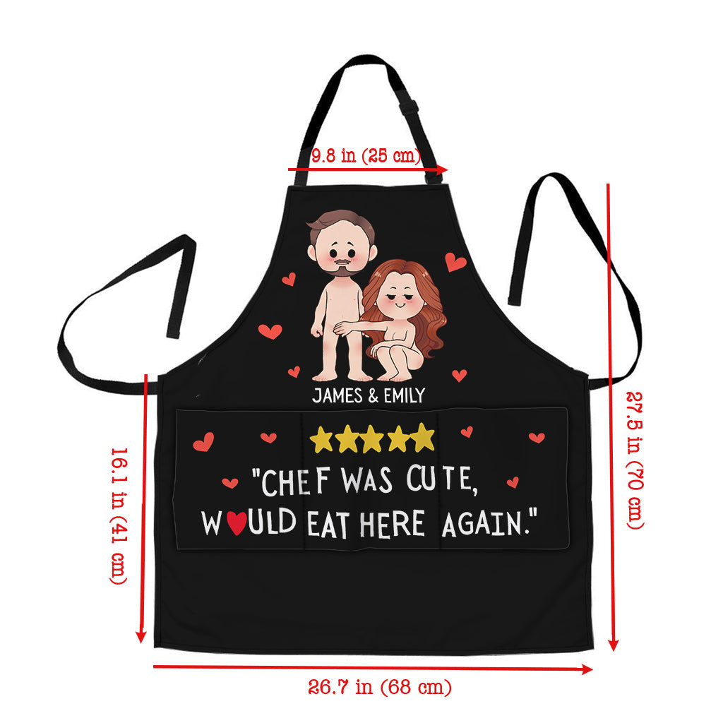 Le chef était adorable, je reviendrais manger ici avec plaisir - Tablier personnalisé pour couple