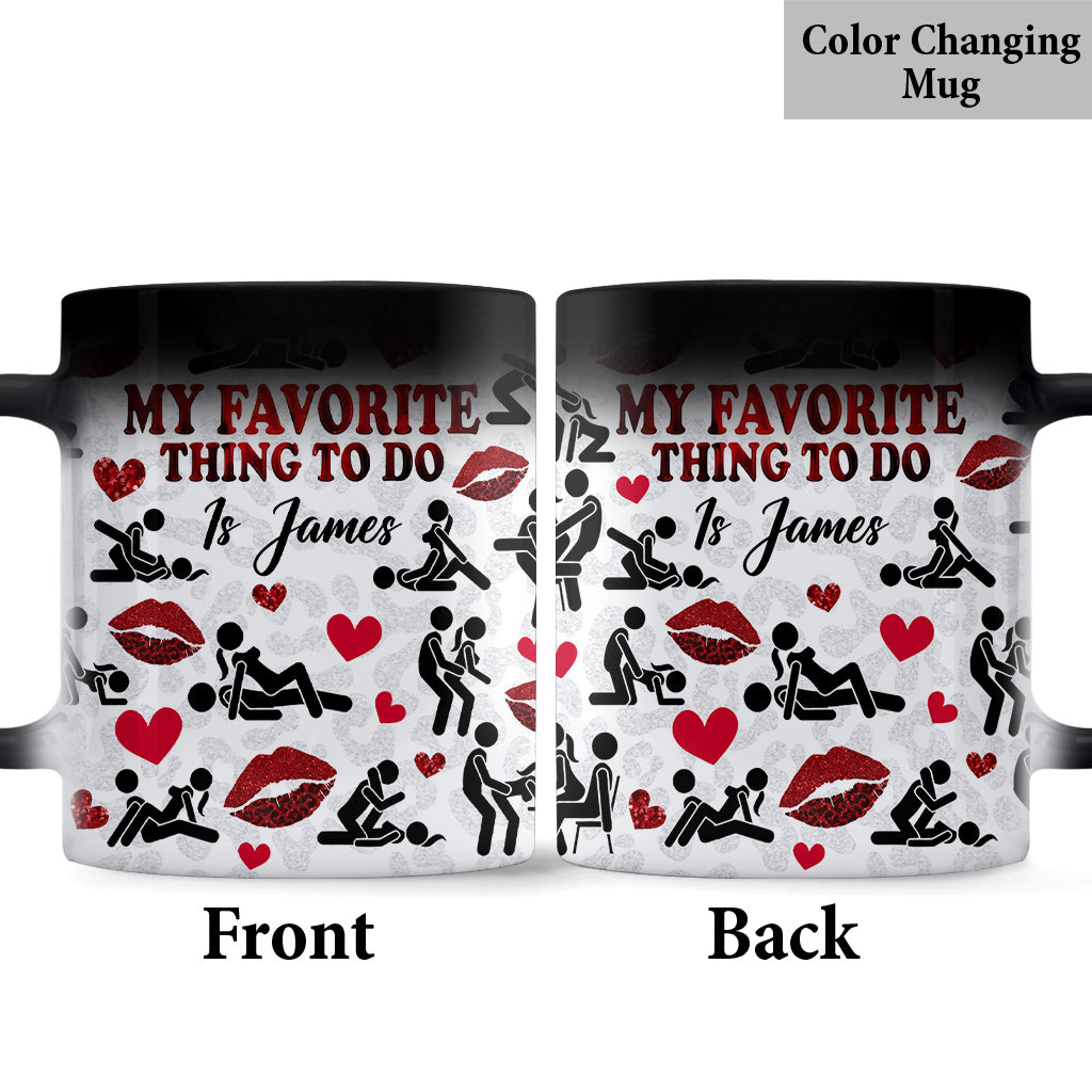 Ce que je préfère faire, c'est toi - Mug personnalisé pour couple