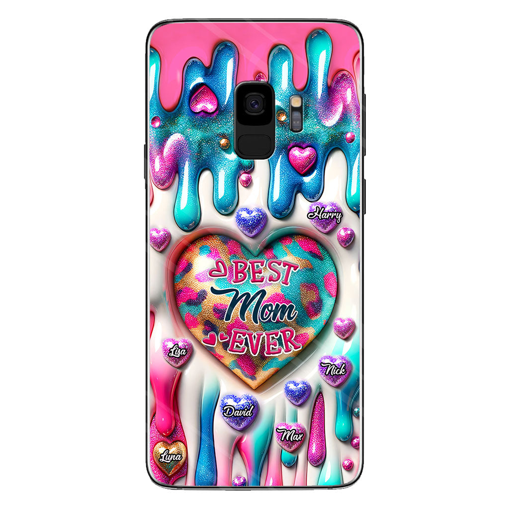 Meilleure maman/grand-mère du monde - Coque de téléphone transparente personnalisée pour maman