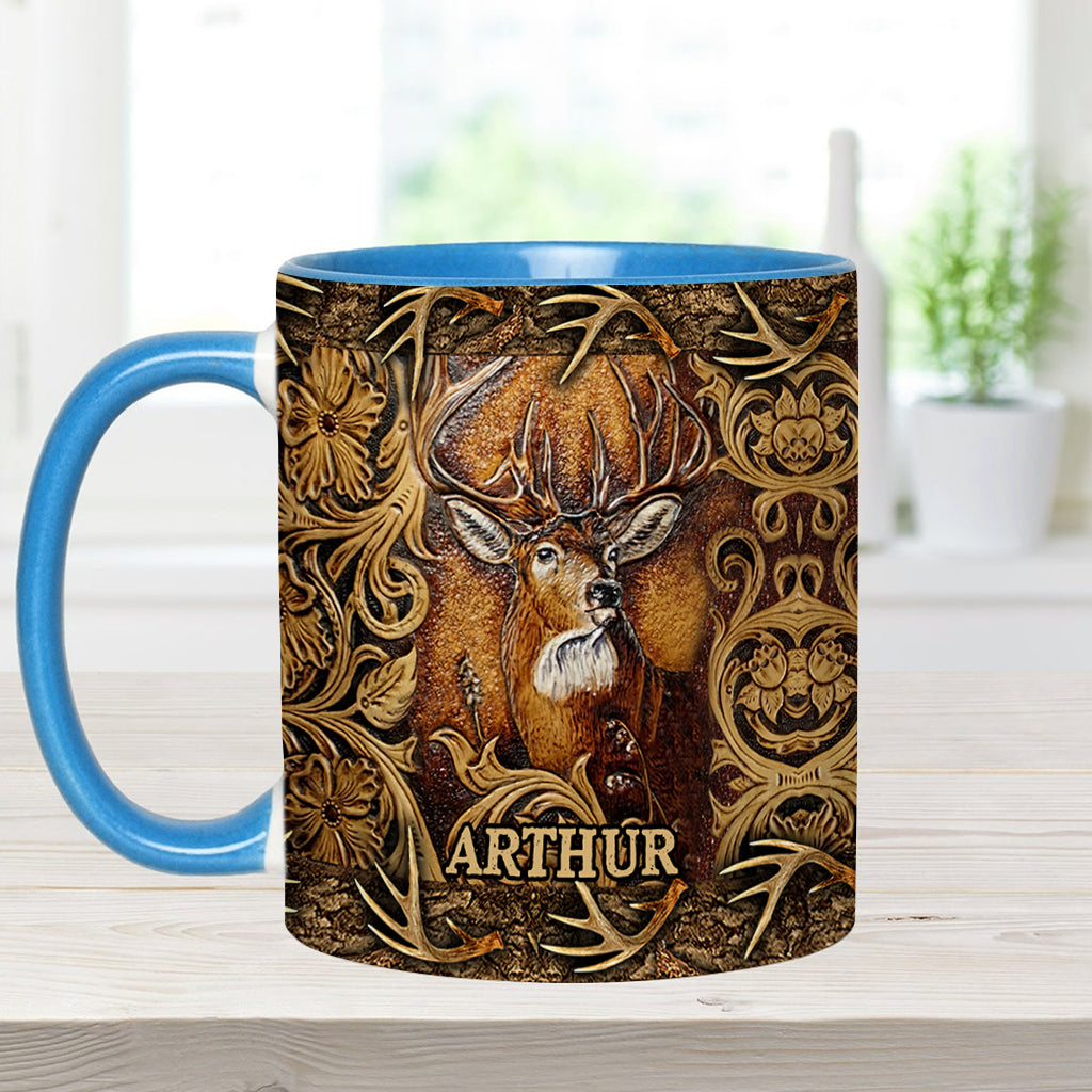 Saison de la chasse au cerf - Mug personnalisé sur le thème de la chasse