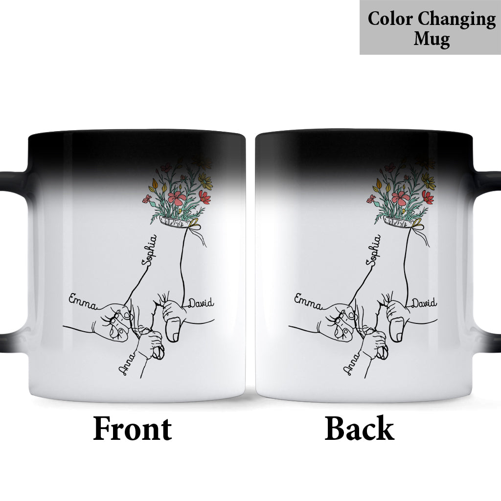 Mug personnalisé « Tenir la main de maman »