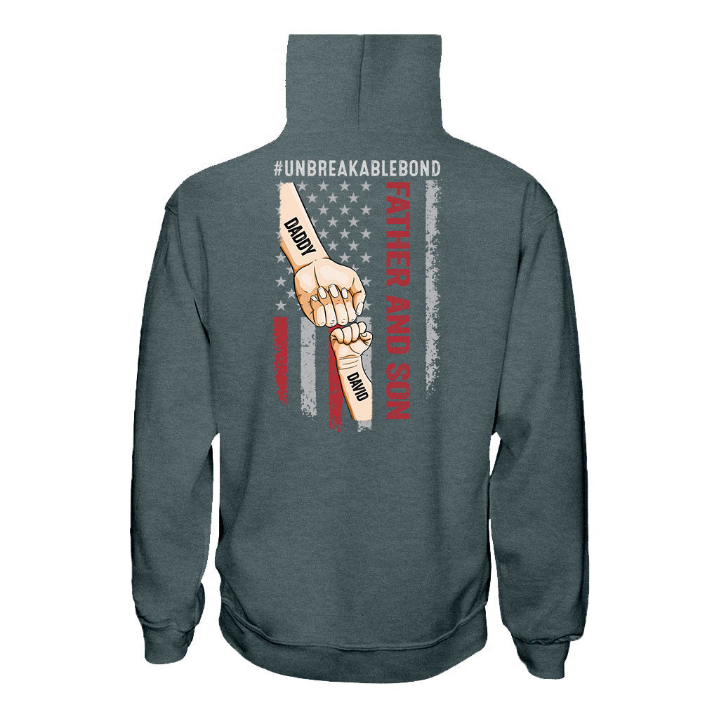 Père Fils Bon Incassable - T-shirt et sweat à capuche personnalisés pour papa