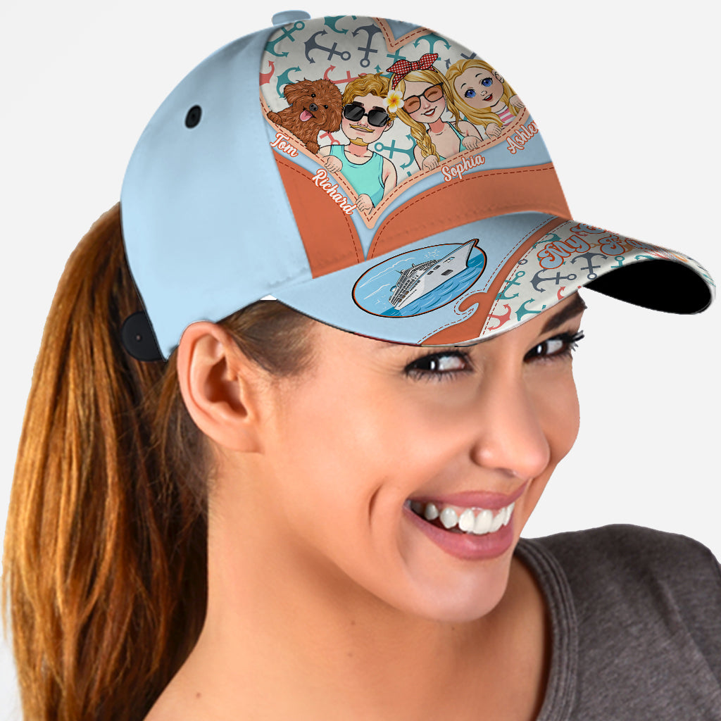 Ma famille de croisière - Casquette classique de croisière personnalisée