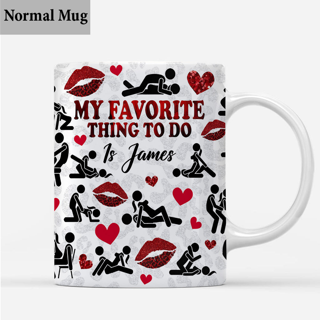 Ce que je préfère faire, c'est toi - Mug personnalisé pour couple