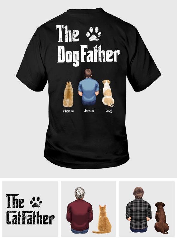 Le papa chien/chat - T-shirt et sweat à capuche personnalisés pour papa