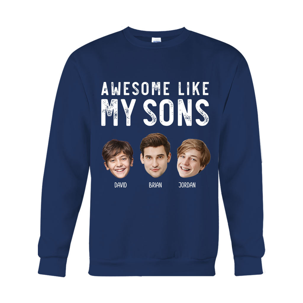 Génial comme mes enfants - T-shirt et sweat à capuche personnalisés pour papa