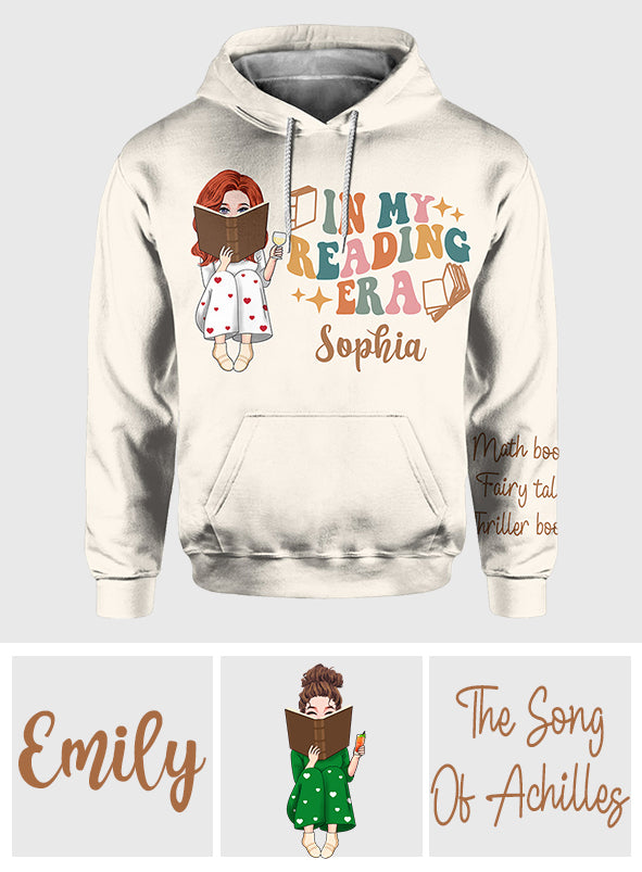 À l'époque où je lisais - T-shirt personnalisé avec des livres