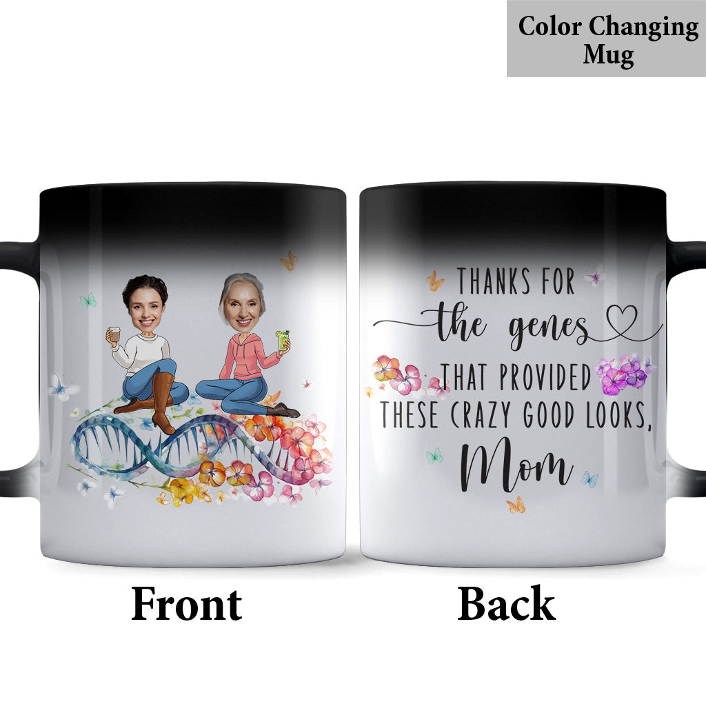 Merci pour les gènes - Mug personnalisé pour maman
