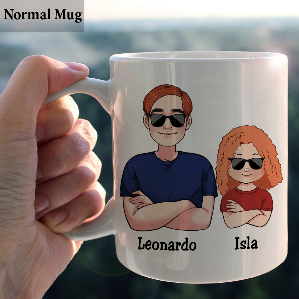 Como Padre Como Hija Oh Mierda - Tasse père personnalisée