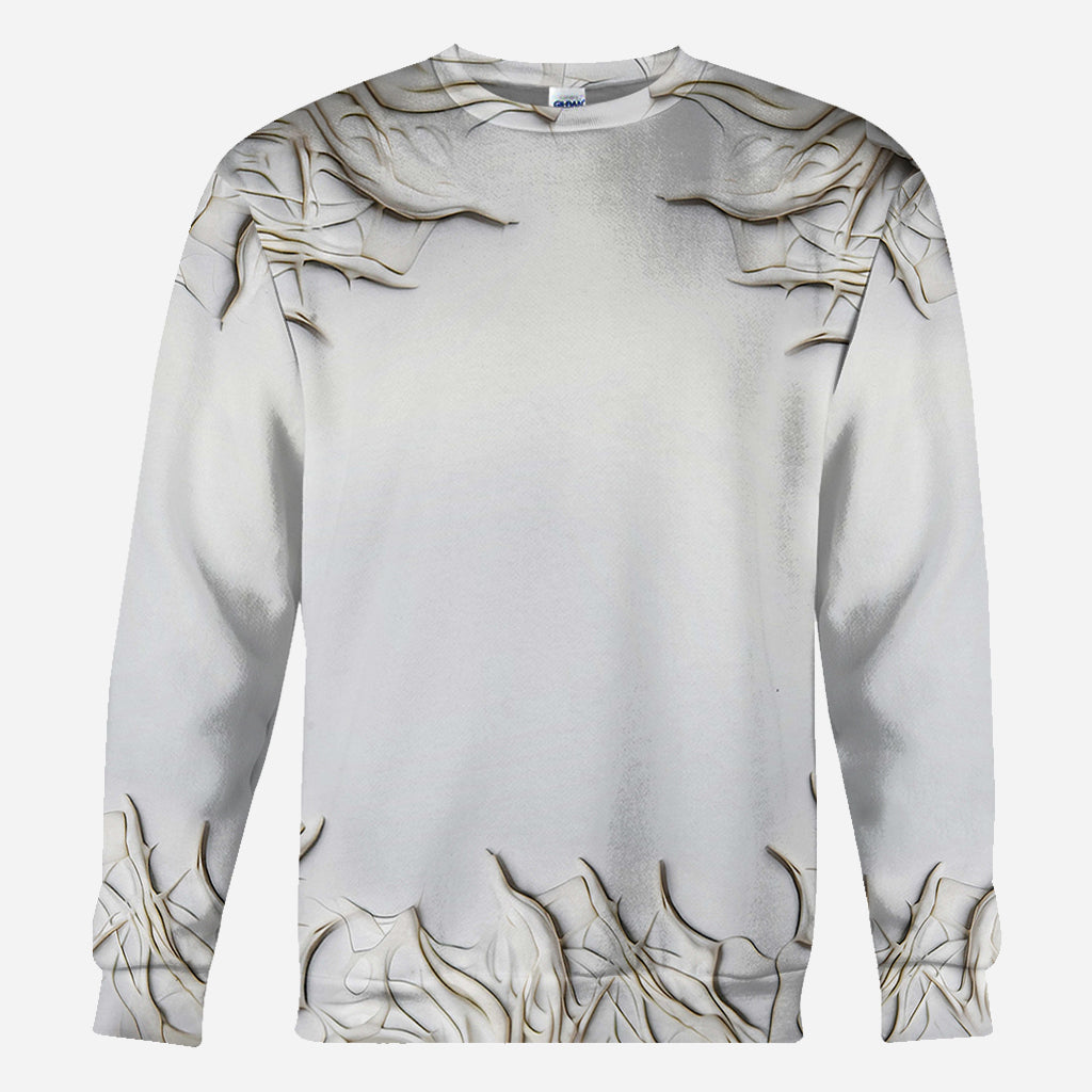 Beautiful White Skeleton - Personalized Skull All Over Shirt