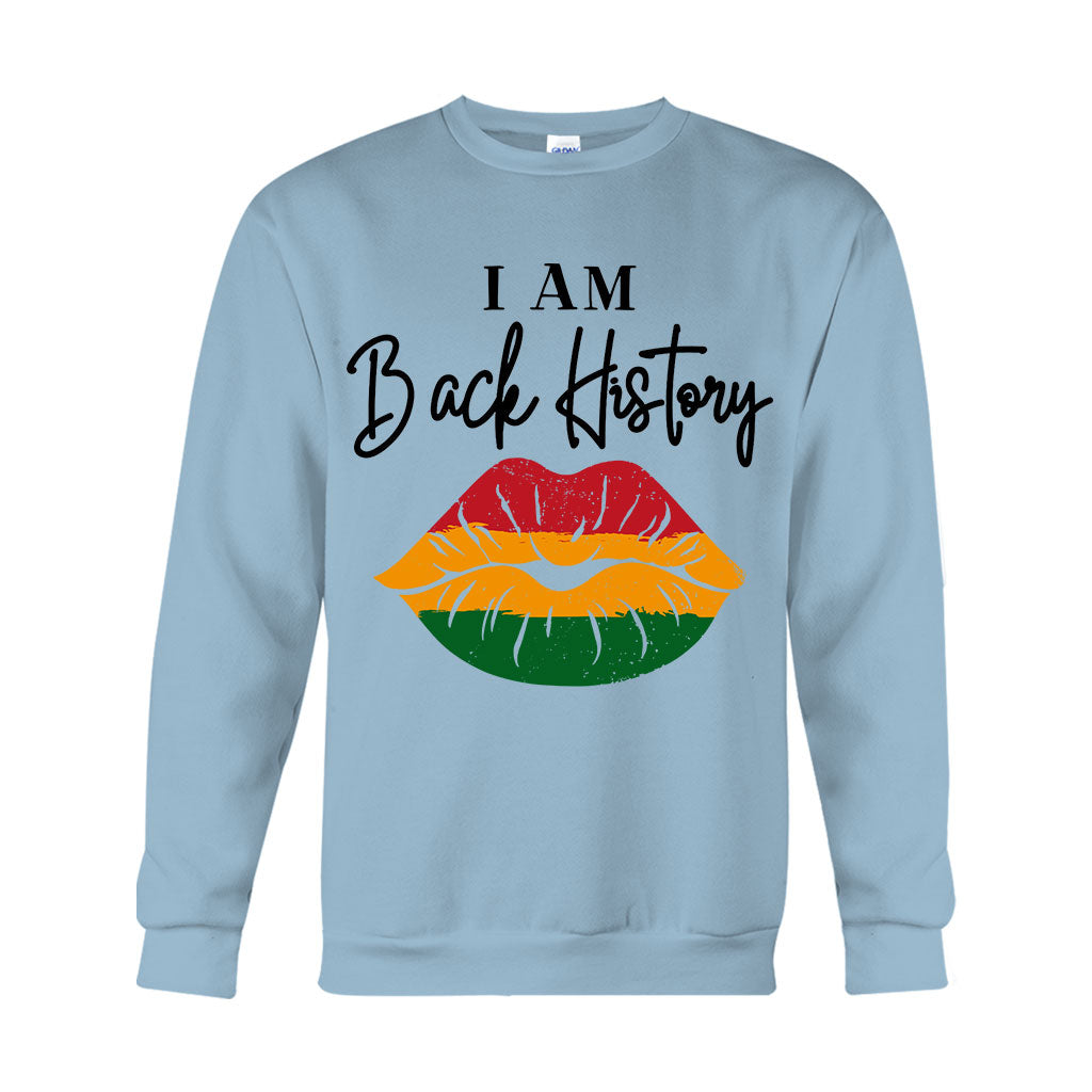 Je suis l'histoire des Noirs - T-shirt et sweat à capuche personnalisés pour Afro-Américains