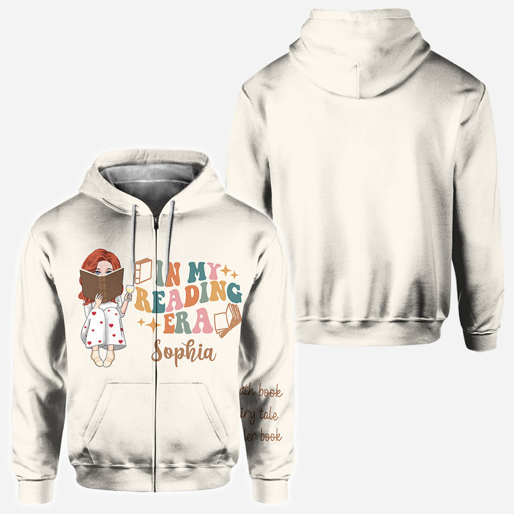 À l'époque où je lisais - T-shirt personnalisé avec des livres