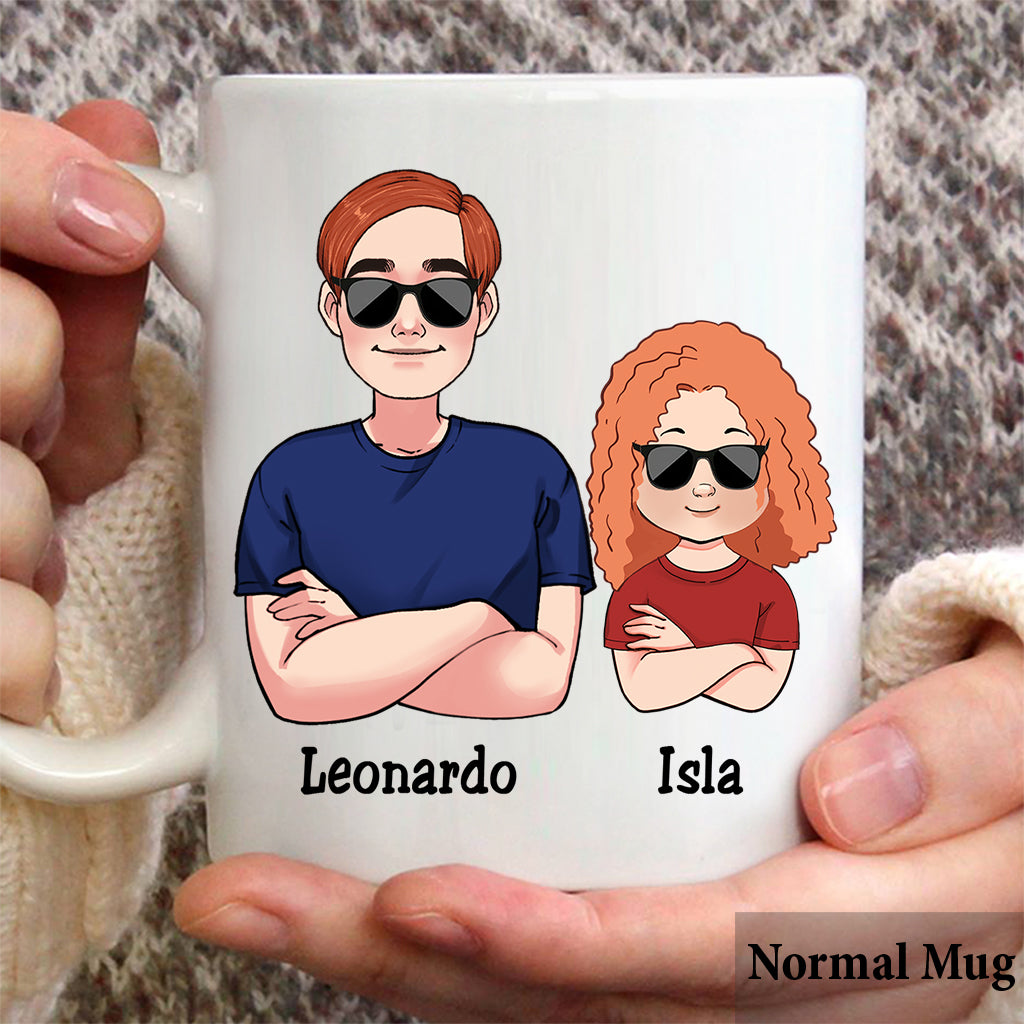 Como Padre Como Hija Oh Mierda - Tasse père personnalisée