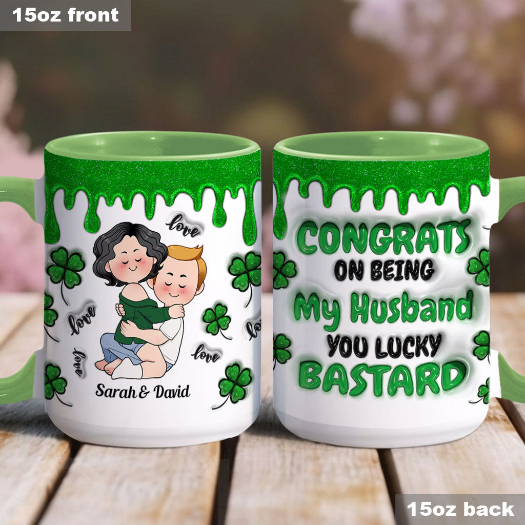 Félicitations pour être mon mari ! – Mug personnalisé pour couple