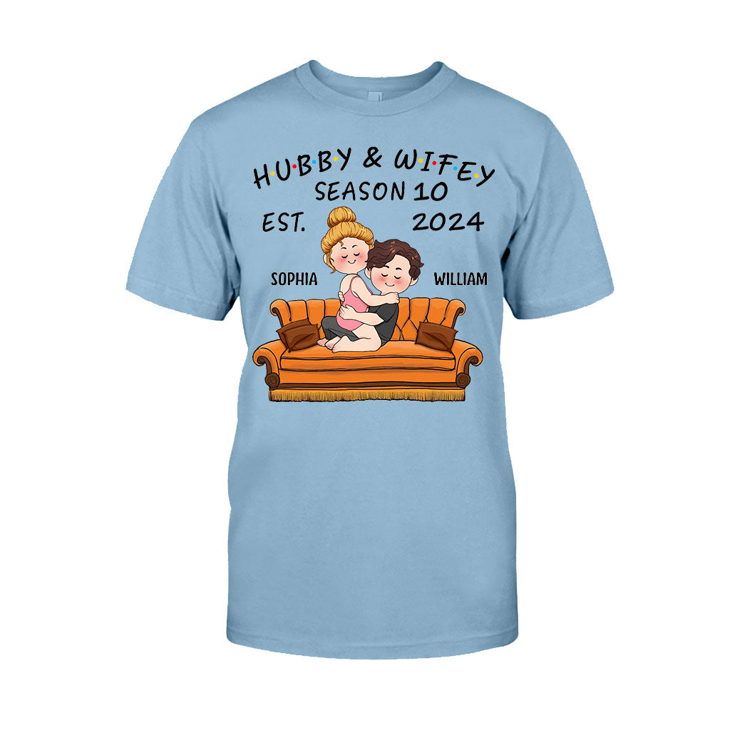 T-shirt et sweat à capuche personnalisés pour couples mari et femme