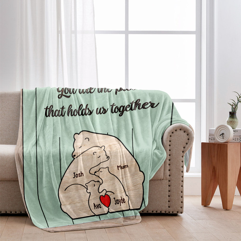 Tu es le pilier de notre couple, Maman Ours - Couverture personnalisée pour maman