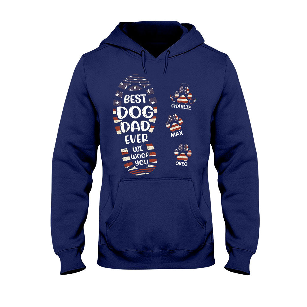 Bonne fête des pères au meilleur papa chien/chat ! T-shirt et sweat à capuche personnalisés pour papa.