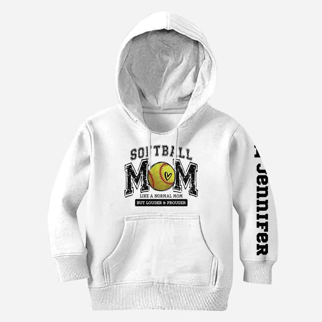 Maman de softball, plus fière que jamais ! T-shirt personnalisé Softball All Over