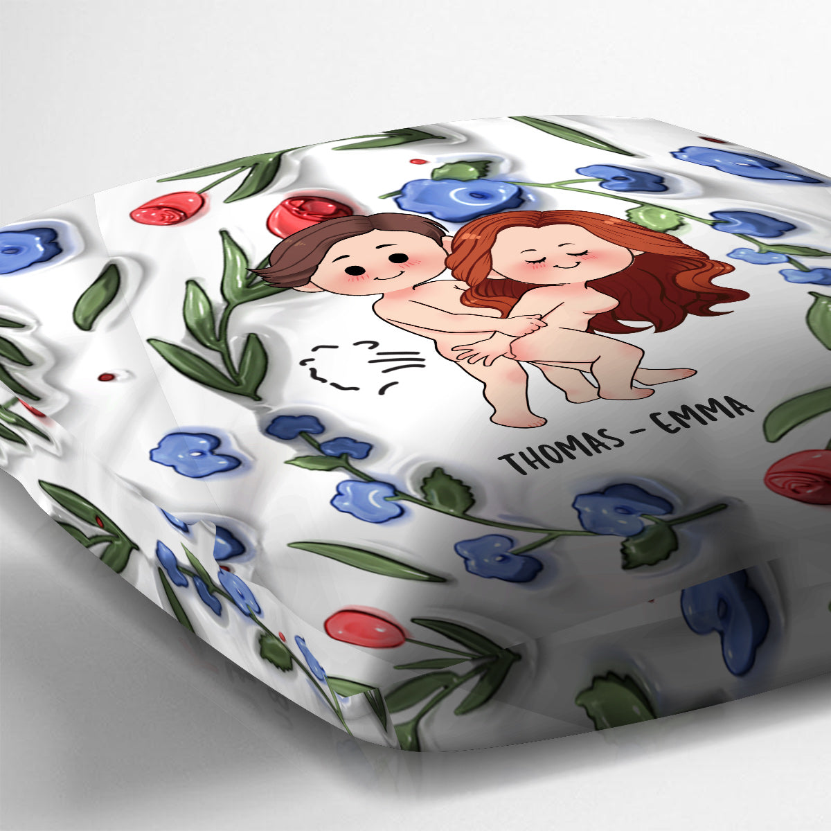 Je t'aime encore - Coussin décoratif personnalisé pour couple