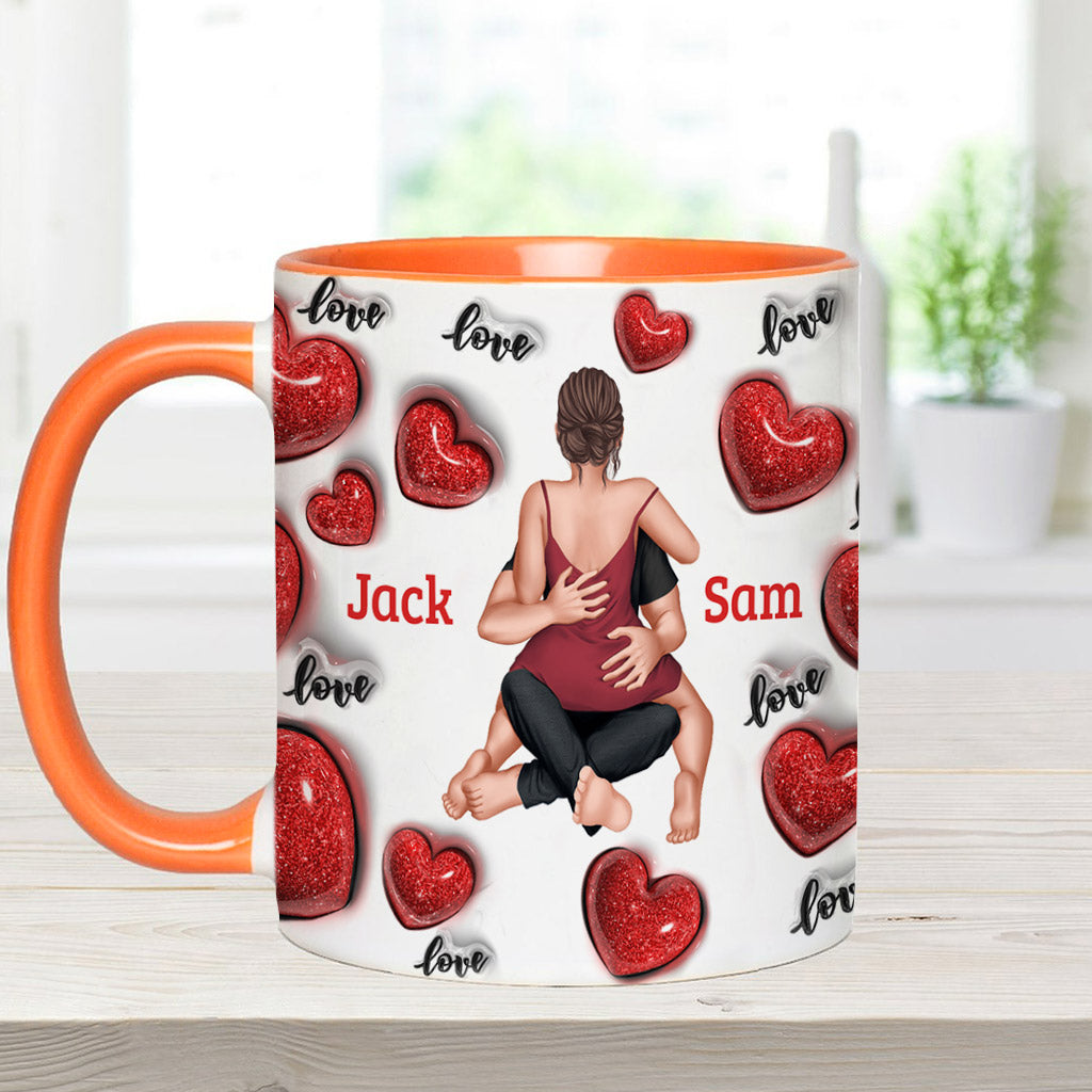 Mug personnalisé pour couple « Je t'aime tous les jours »