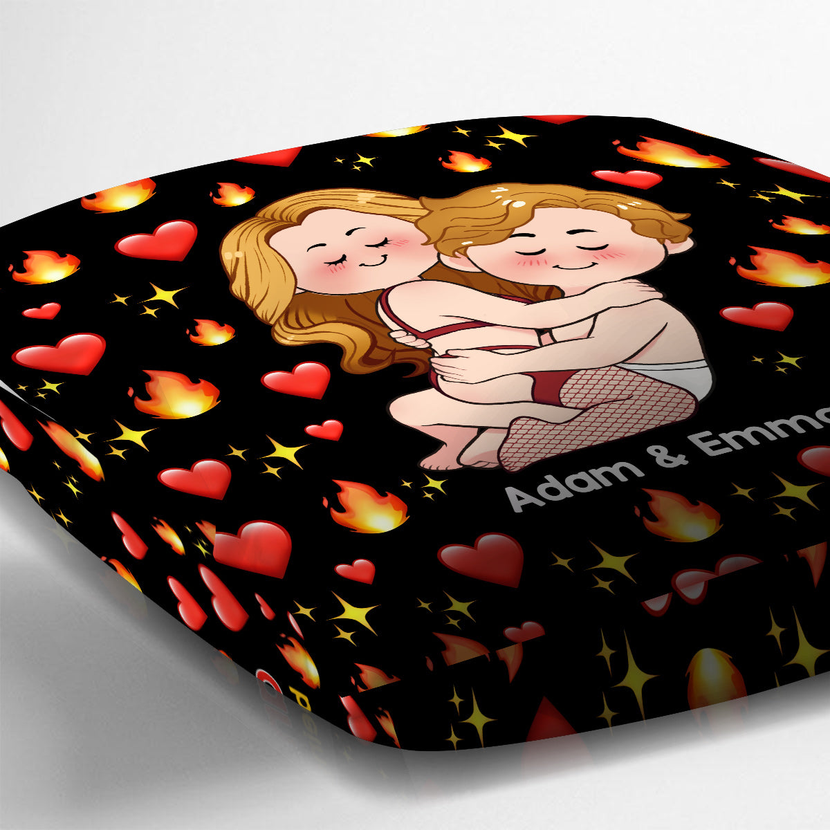 Merci d'être si sexy - Coussin décoratif personnalisé pour couple