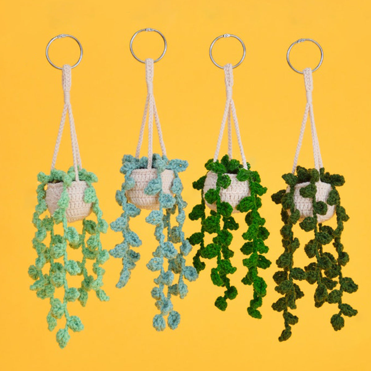 Any Message - Crochet Plant Car Décor