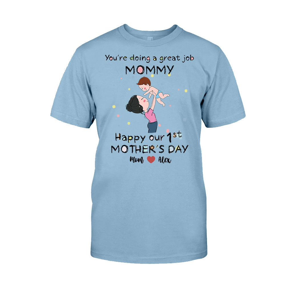 Tu es une super maman ! Bonne fête des mères ! - T-shirt et body personnalisés pour maman et bébé