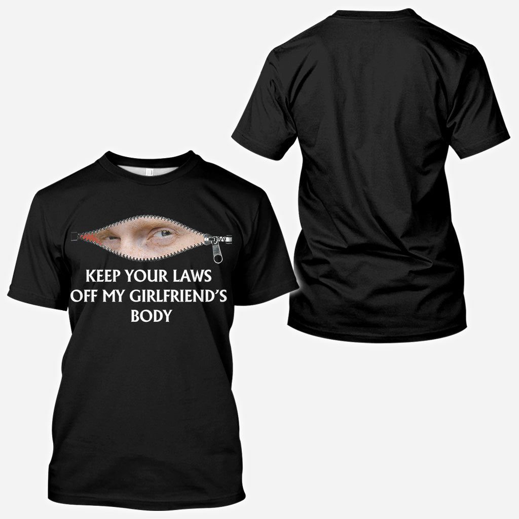 T-shirt personnalisé pour couples « Keep Your Laws Off »