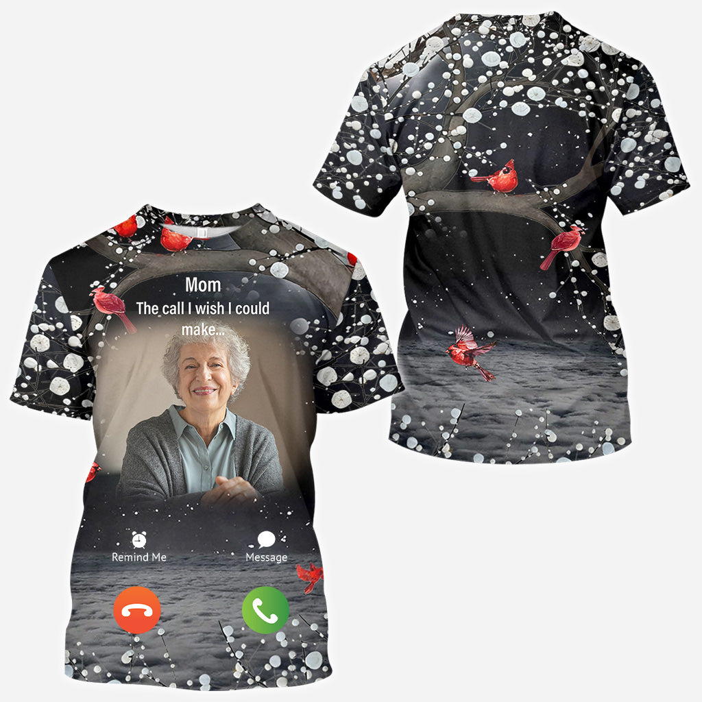 Any Title The Call I wish I Could Make - Personalized Memorial All Over Shirt