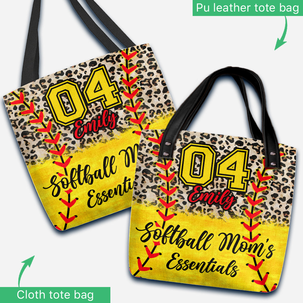 Indispensables pour les mamans de joueuses de softball - Sac fourre-tout de softball personnalisé