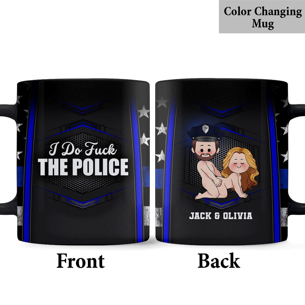 J'adore la police - Mug personnalisé pour policier