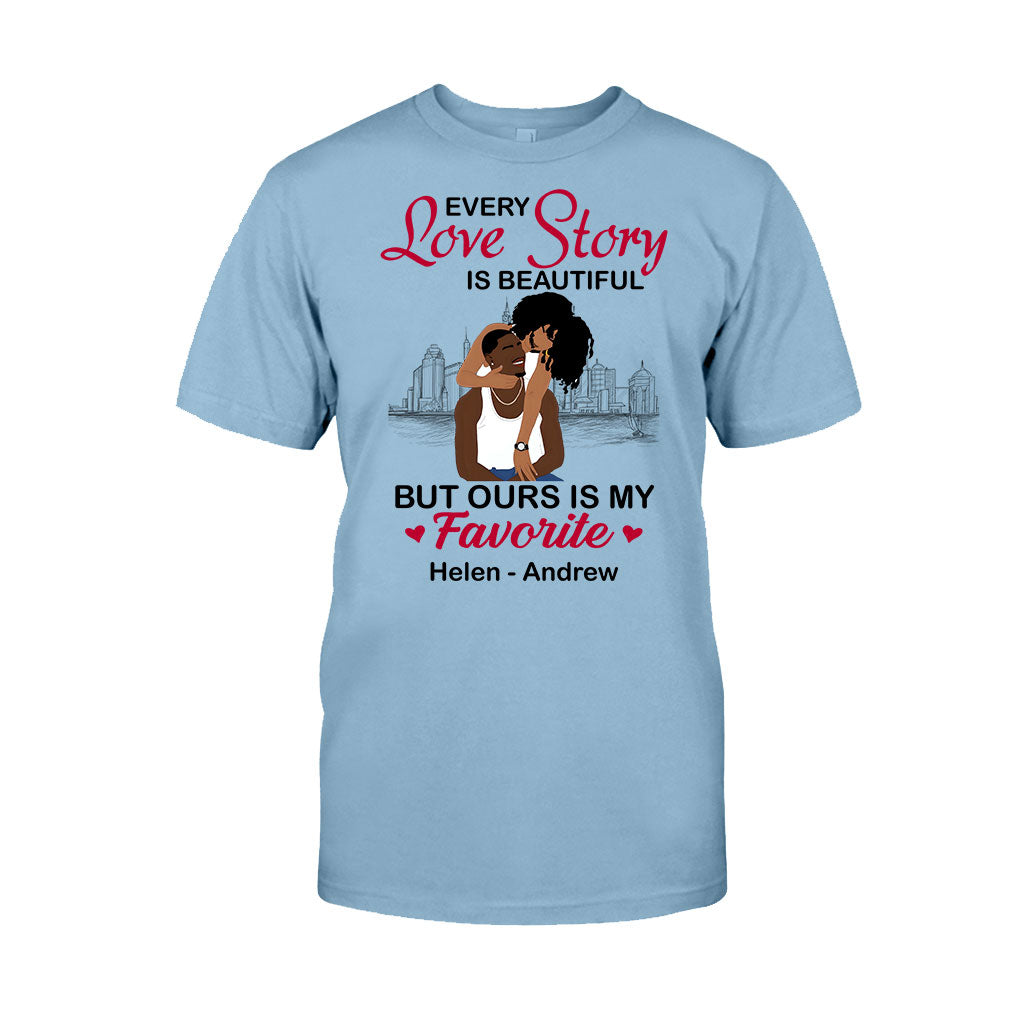 Our Story Is My Favorite - Personalized African American T-shirt And Hoodie