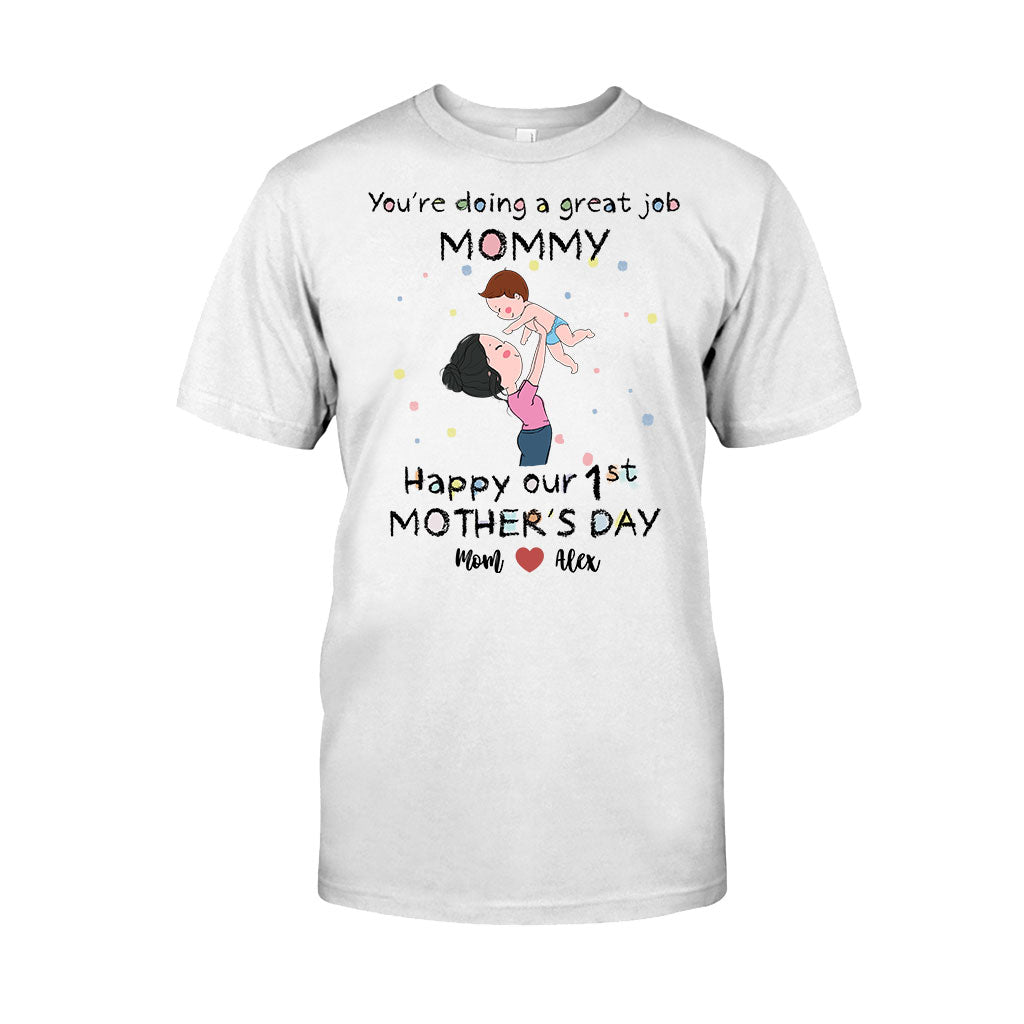 Tu es une super maman ! Bonne fête des mères ! - T-shirt et body personnalisés pour maman et bébé