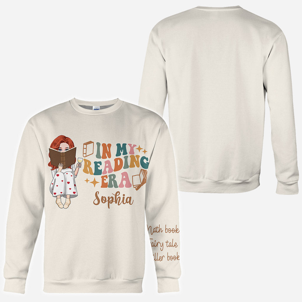 À l'époque où je lisais - T-shirt personnalisé avec des livres