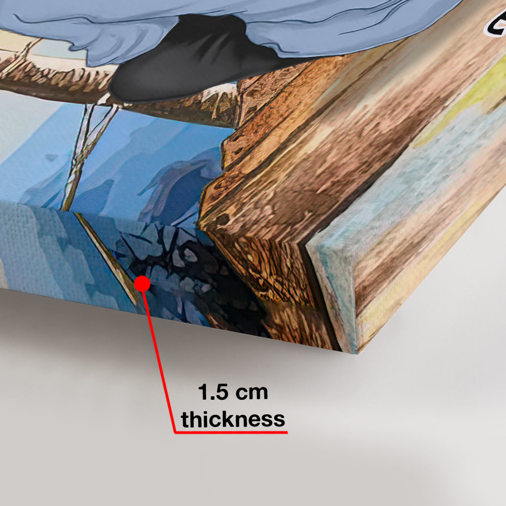 Toi et moi, on y arrive - Toile et affiche personnalisées pour couples